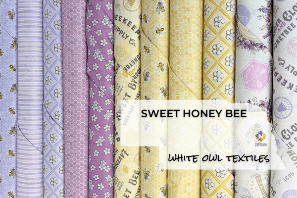 Sweet Honey Bee by White Owl Textiles - Nebraska Quilt Company