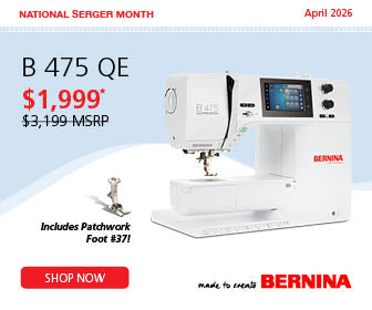 Bernina 475 QE Now $1,999