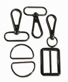 1-1/4in Bag Strap Hardware Black - Nebraska Quilt Company - N261736