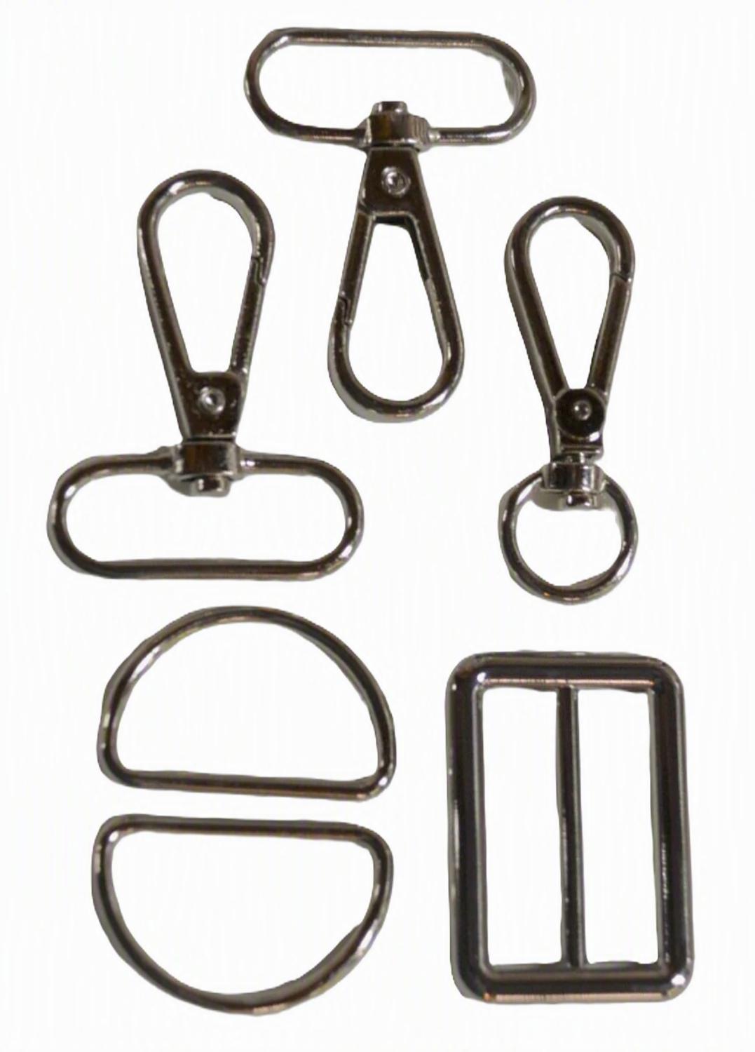 1-1/4in Bag Strap Hardware Silver - Nebraska Quilt Company - F261740