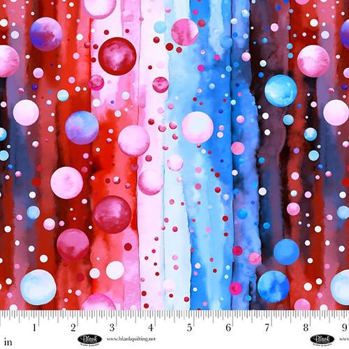 108" Wide Bubble Pops Red Blue Multi - 4418 - 87 - Blank Quilting - Nebraska Quilt Company - F251771