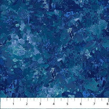 108" Wide Chroma Lapis Blue Remnant 52" x 108" - B9060 - 46 - Northcott Fabrics - Nebraska Quilt Company - PC260903