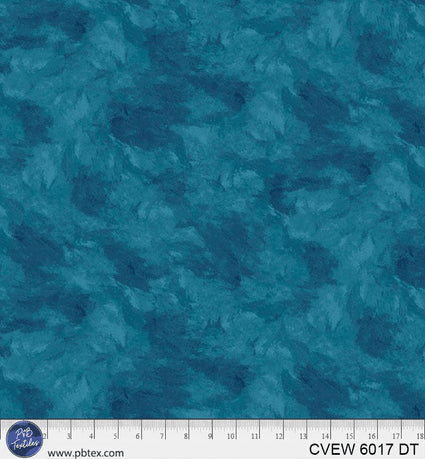 108" Wide Crushed Velvet Dark Teal Remnant 42" x 108 - CVEW 6017 DT - P & B Textiles - Nebraska Quilt Company - PC261451