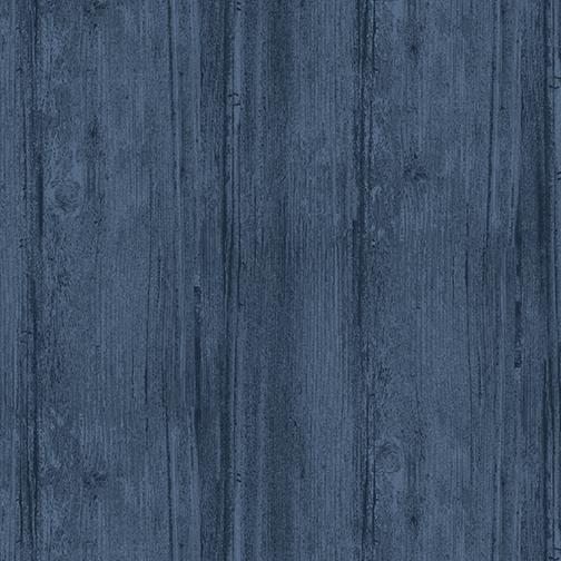 108" Wide Flannel Washed Wood Blue Remnant 44" - Nebraska Quilt Company - PC2400077