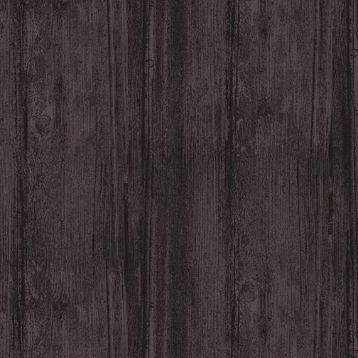108" Wide Flannel Washed Wood Gunmetal Remnant 27" x 108" - Nebraska Quilt Company - PC251000