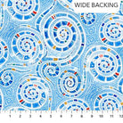 108" Wide Freestyle Blues Remnant 46" x 108" - Nebraska Quilt Company - PC2501988