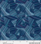 108" Wide Geode Blue - 5318 DB - P & B Textiles - Nebraska Quilt Company - F07386