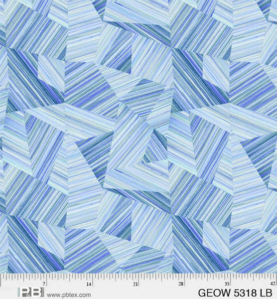 108" Wide Geode Light Blue - 5318 LB - P & B Textiles - Nebraska Quilt Company - F07389