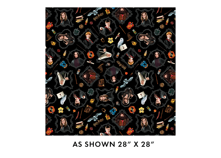 108" Wide Harry Potter Magic Black - 15220W12B - Benartex - Nebraska Quilt Company - F2502260