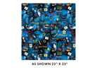 108" Wide Harry Potter Words Blue - 15227W55B - Benartex - Nebraska Quilt Company - F2502266