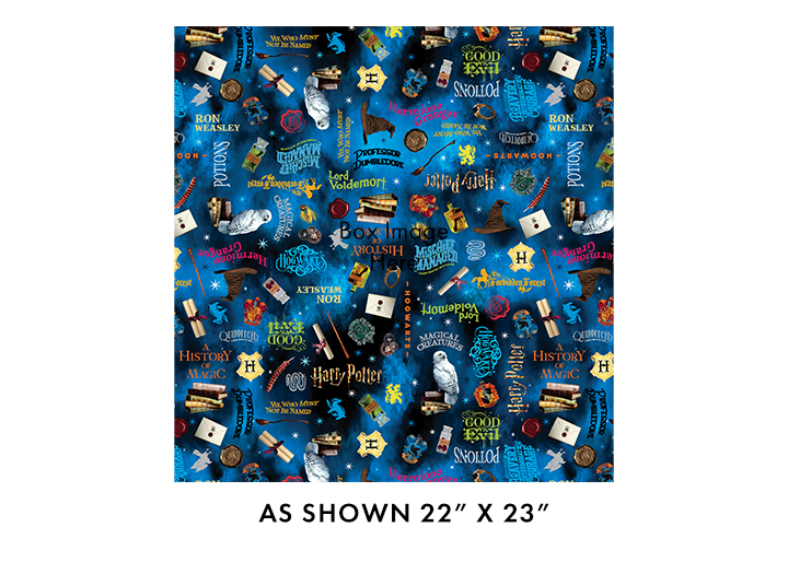 108" Wide Harry Potter Words Blue - 15227W55B - Benartex - Nebraska Quilt Company - 108" Wide Harry Potter Words Blue - 15227W55B - Benartex