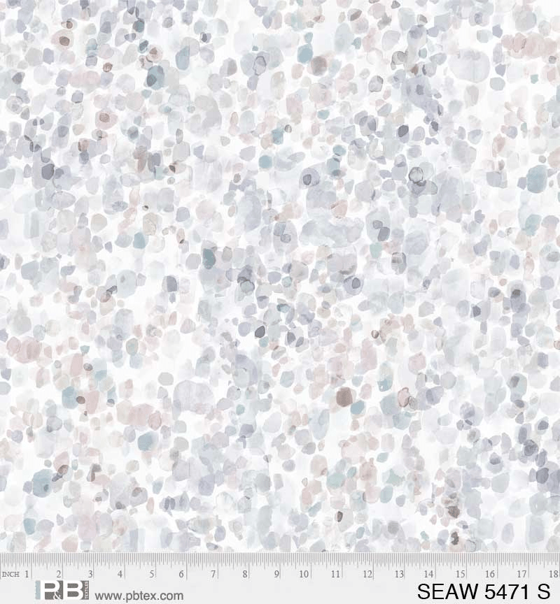 108" Wide Sea Glass Gray - SEAW 5471 S - P & B Textiles - Nebraska Quilt Company - F08012