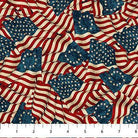 108" Wide Stonehenge America 250 Flag Toss Multi Remnant 23" x 108 - B28371 - 12 - Northcott Fabrics - Nebraska Quilt Company - PC260886