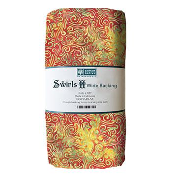 108" Wide Swirls II 3 Yard Cut Gold Multi - Nebraska Quilt Company - 108" Wide Swirls II 3 Yard Cut Gold Multi