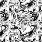 108" Wideback Black Tie II Marble Remnant 1yd 15in - Nebraska Quilt Company - PC08606