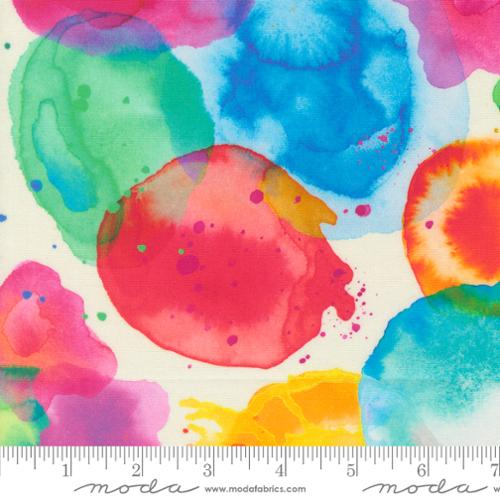 108" Wideback Gradients Gallery Rainbow White - 108046 11 - Moda Fabrics - Nebraska Quilt Company - F261644