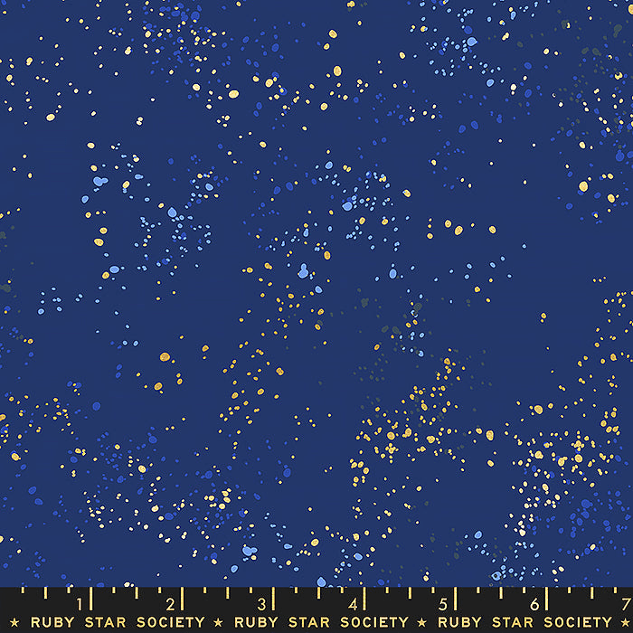 108" Wideback Speckled Navy Metallic - RS5055 105M - Moda Fabrics - Nebraska Quilt Company - F07324