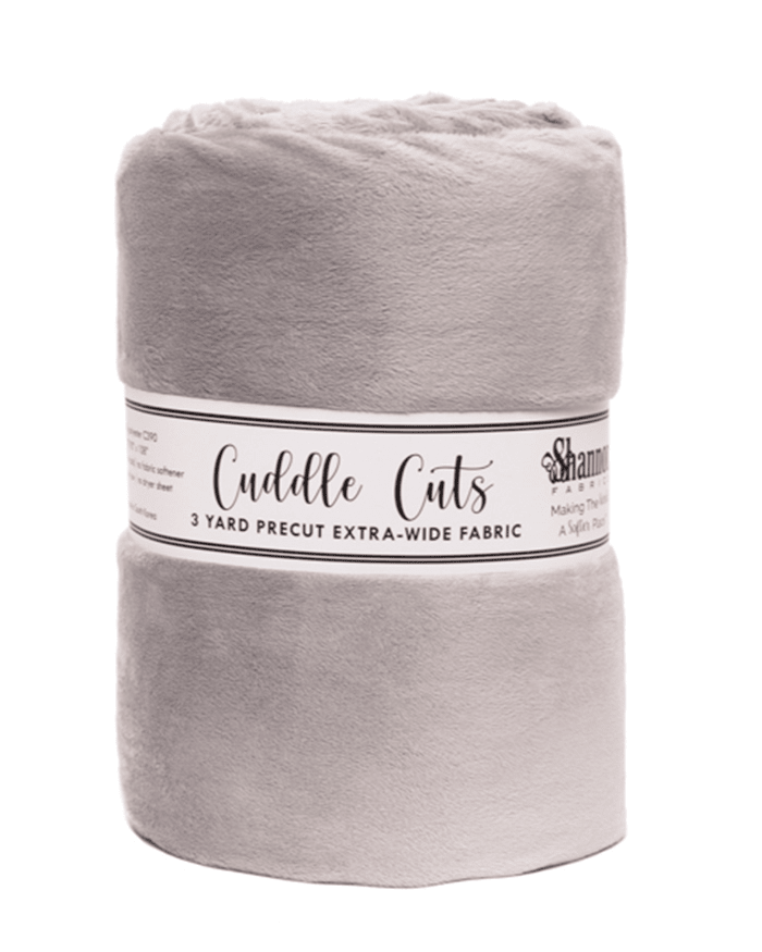 110" Wide 3 Yard Cuddle® 110" Cut Silver - Nebraska Quilt Company - PC2502237