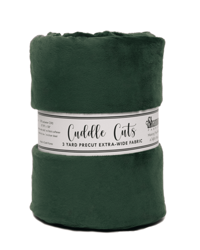 110" Wide Cuddle 3 Evergreen 3-Yard Cut - Nebraska Quilt Company - PC2502241