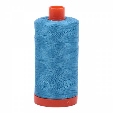 1320 Bright Teal 50wt Aurifil Thread 1,422 Yards - Nebraska Quilt Company - NT00666