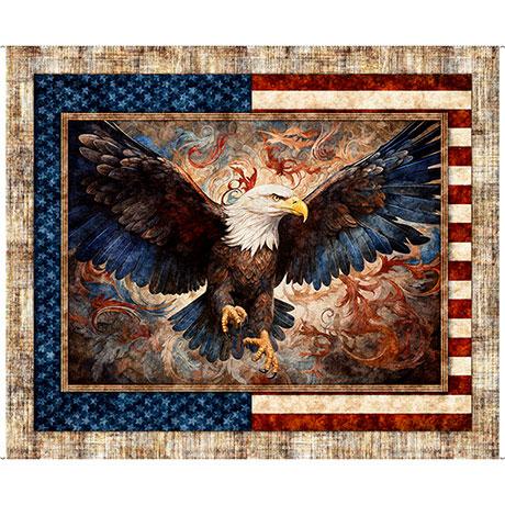 1776 American Eagle Multi Panel 36" x 43" - Nebraska Quilt Company - PAN2501585