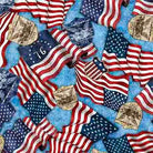1776 American Flags & 250 Crest Blue - 31662 B - QT Fabrics - Nebraska Quilt Company - F2501595