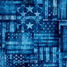 1776 Flag Patchwork Blue - 31663 B - QT Fabrics - Nebraska Quilt Company - F2501598