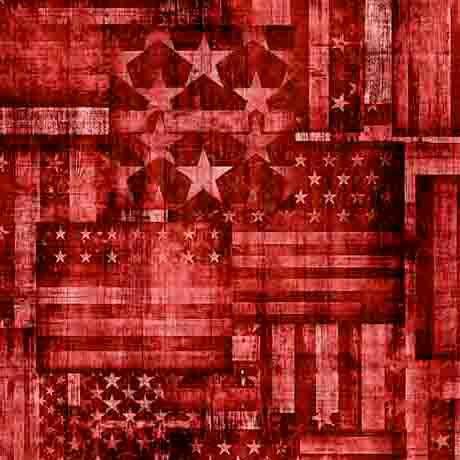 1776 Flag Patchwork Red - 31663 R - QT Fabrics - Nebraska Quilt Company - F2501599