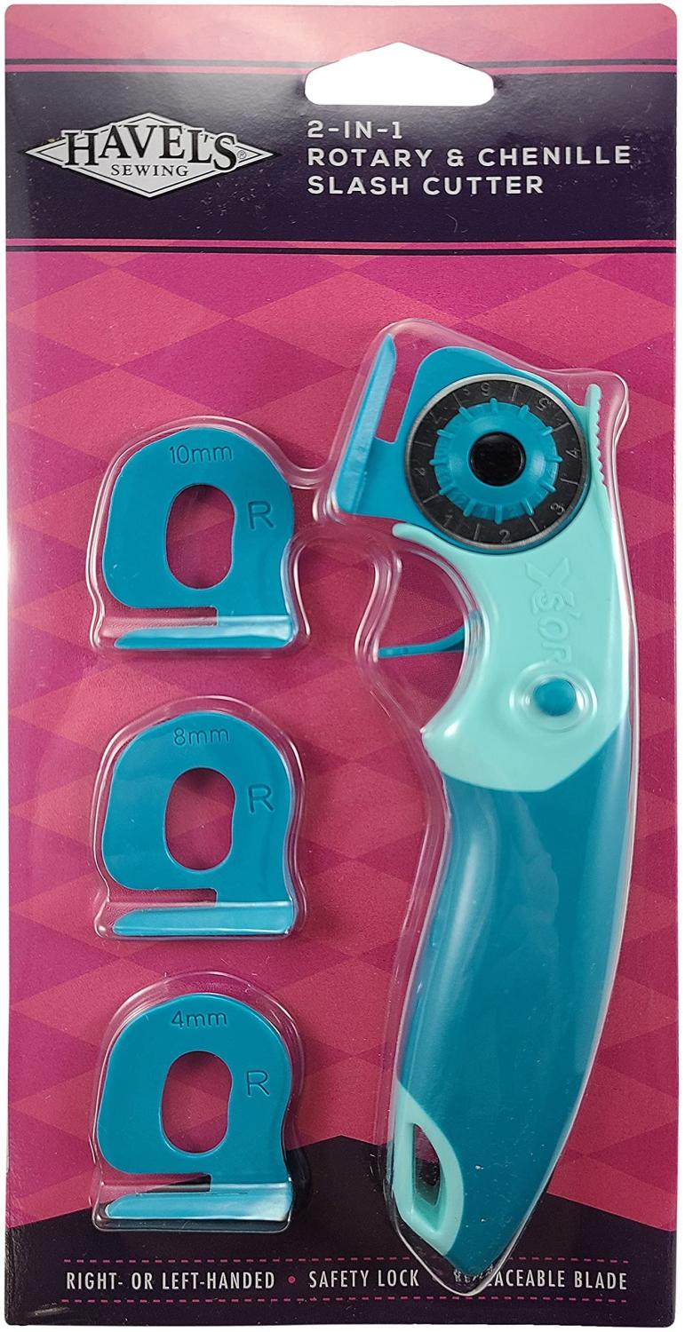 2 - in - 1 Rotary & Chenille Slash Cutter - Nebraska Quilt Company - N2401599