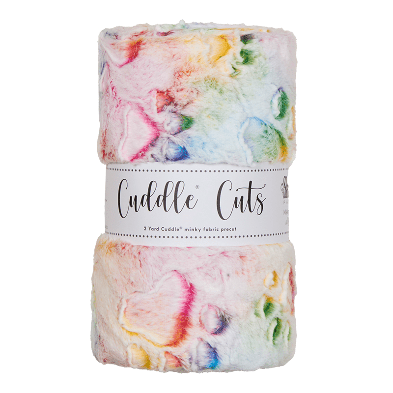 2 Yard Luxe Cuddle Cut Prism Paws Vibrant - Nebraska Quilt Company - PC261889
