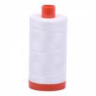 2024 White 50wt Aurifil Thread 1,422 Yards - Nebraska Quilt Company - NT00515