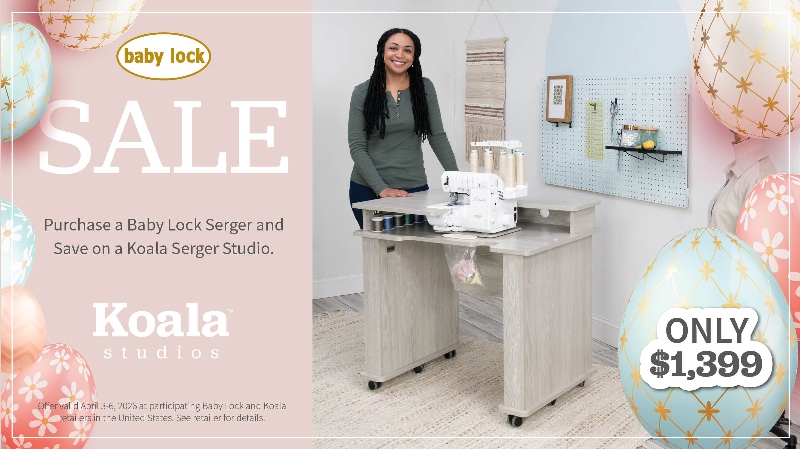 Koala Studios presents Koala Serger Studio Cabinet Now $1,399