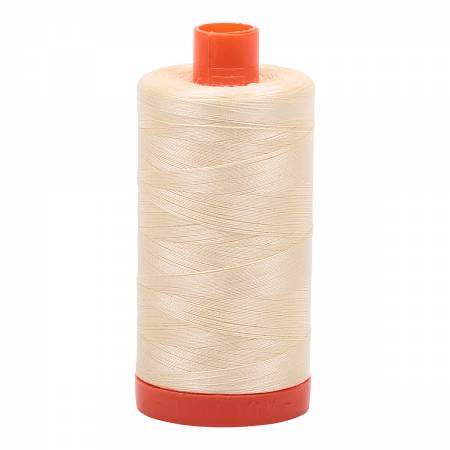2110 Light Lemon 50wt Aurifil Thread 1,422 Yards - Nebraska Quilt Company - NT00516