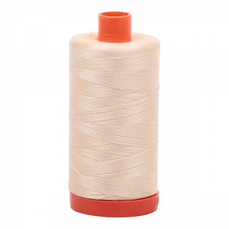 2123 Butter 50wt Aurifil Thread 1,422 Yards - Nebraska Quilt Company - NT00565