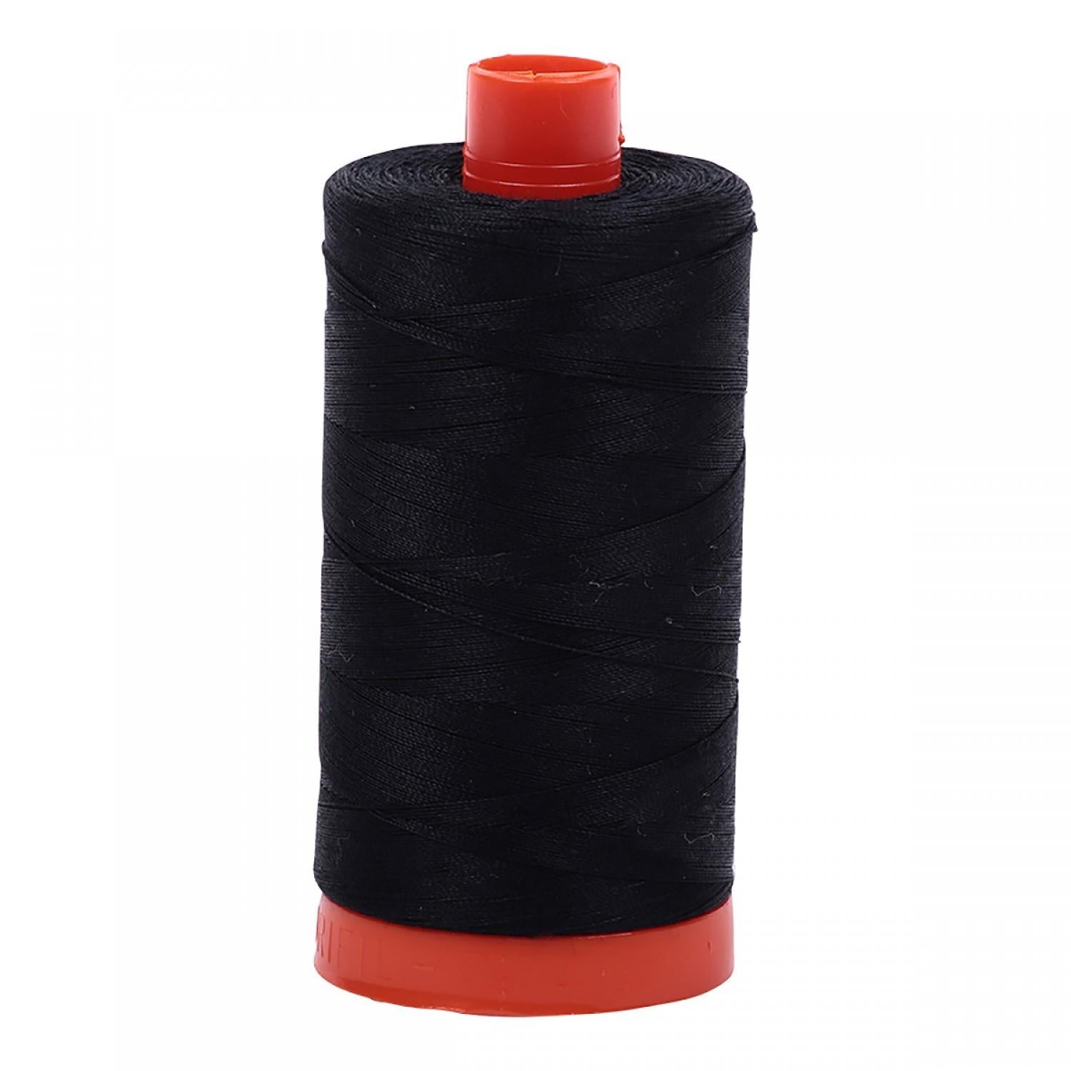 2692 Black 50wt Aurifil Thread 1,422 Yards - Nebraska Quilt Company - NT00529