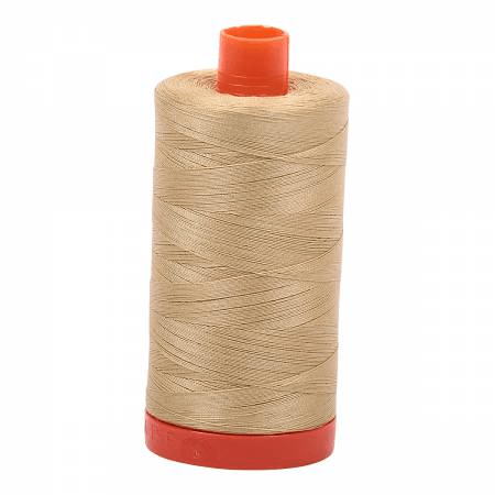 2915 Very Light Brass 50wt Aurifil Thread 1,422 Yards - Nebraska Quilt Company - NT00715