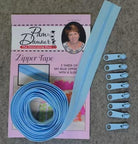 3 yards of Reversible Coil Zipper Tape with 8 Slides Sky Blue - Nebraska Quilt Company - N2502006
