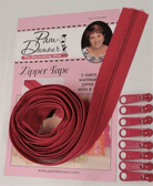 3 yards of Reversible Coil Zipper Tape with 8 Slides Watermelon - Nebraska Quilt Company - N2400126