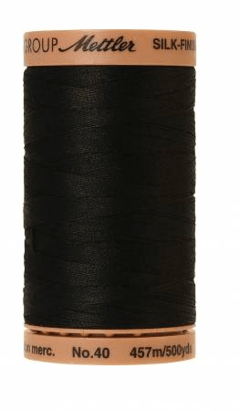 4000 Mettler 100% Cotton 40wt Black - Nebraska Quilt Company - NT00069