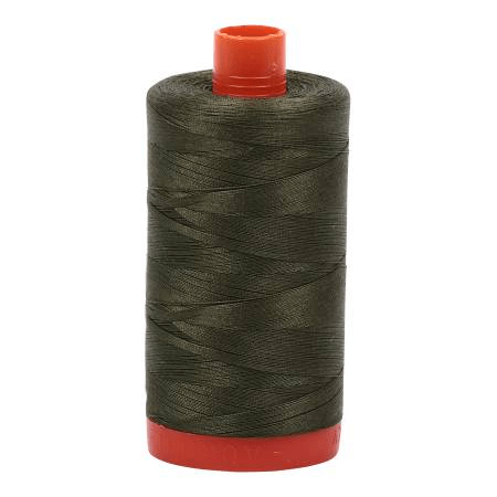 5023 Medium Green 50wt Aurifil Thread 1,422 Yards - Nebraska Quilt Company - NT00544