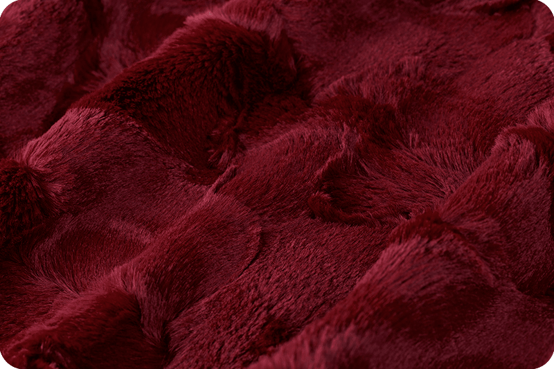 60" Wide Luxe Cuddle Hide Merlot - LCHIDEMERLOT - Shannon Fabrics - Nebraska Quilt Company - F09560