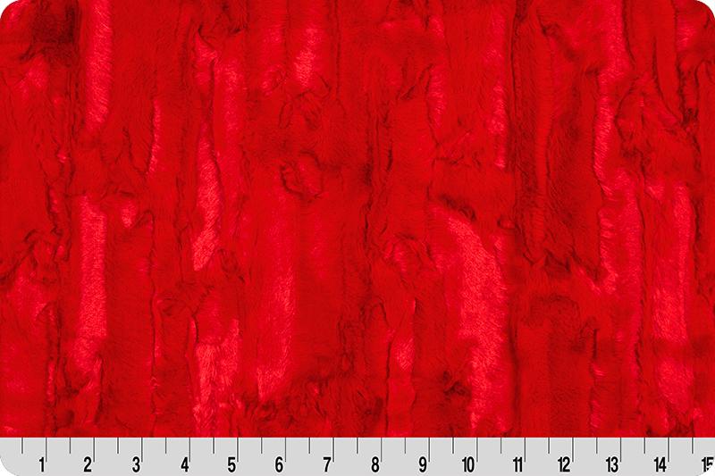 60" Wide Luxe Cuddle Willow Scarlet - lcwillowscarlet - Shannon Fabrics - Nebraska Quilt Company - 60" Wide Luxe Cuddle Willow Scarlet - lcwillowscarlet - Shannon Fabrics