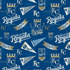 60" Wide MLB Kansas City Royals Logo Blue - FAT14417 - B - EE Schenck - Nebraska Quilt Company - F2501696
