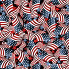 60" Wide Patriotic Minky Flag Toss Multi - 8281MK - 78 - Henry Glass & Co. - Nebraska Quilt Company - F2401483
