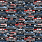 60" Wide Patriotic Minky Muscle Cars Multi 47" x 60" Remnant - 8282MK - 78 - Henry Glass & Co. - Nebraska Quilt Company - PC260001