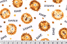 60" Wide Rumble and Roar Cloud Cuddle Woodland White Remnant 31" x 60" - CCRUMBLEANDROARWOODLAND - S - Nebraska Quilt Company - PC260966