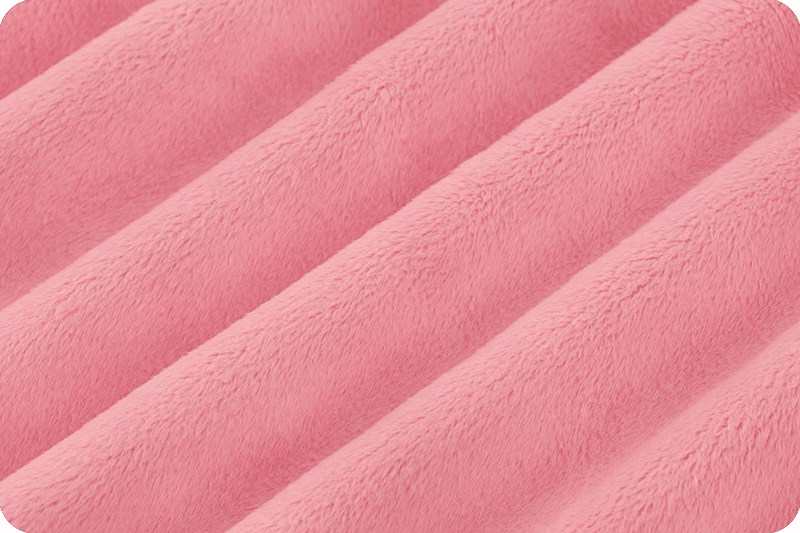 60" Wide Solid Cuddle 3 Bubblegum - c3bubblegum - Shannon Fabrics - Nebraska Quilt Company - F261162