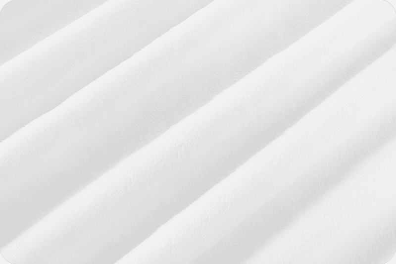 60" Wide Solid Cuddle 3 Snow - c3snow - Shannon Fabrics - Nebraska Quilt Company - F2400034