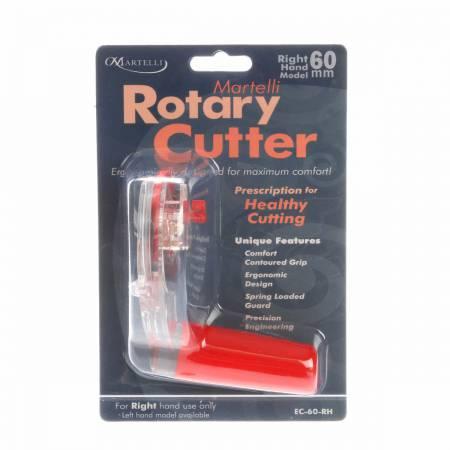 60mm Ergo 2000 Rotary Cutter Right Hand - Nebraska Quilt Company - N15601