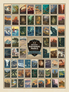 63 American National Parks Panel 54" x 72" - Nebraska Quilt Company - PAN03724